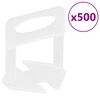 vidaXL Sistema di Livellamento per Piastrelle 250 Cunei 500 Clip 3 mm
