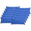 vidaXL Federa 12 pz HEERLEN Blu Reale 40 x 80 cm Poliestere