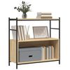 vidaXL Libreria Rovere Sonoma 80x30x78,5 cm Legno Multistrato e Ferro