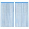 vidaXL Tende a Filo 2 pz Azzurro 140x250 cm