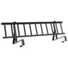 vidaXL Guardia per neve sul tetto Nero 300 x 29,5 x 34,5 cm Acciaio
