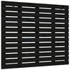 vidaXL Testiera da Parete Nera 141x3x91,5 cm in Legno Massello di Pino
