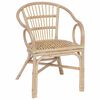 vidaXL Sedia Impilabile Naturale 58 x 60 x 81 cm Rattan