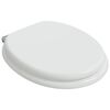 vidaXL Sedile del WC 2 pcs Bianco 44 x 38 cm Pannello MDF