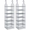 vidaXL Organizer per Armadio da Appendere con 7 Ripiani 2 pz