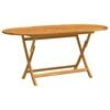 vidaXL Tavolo da Giardino Pieghevole 160x85x75cm Massello di Eucalipto