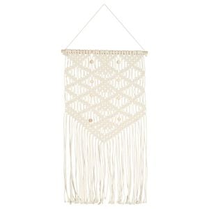 vidaXL Decorazione da Parete in Macram&egrave; 40x80 cm Cotone