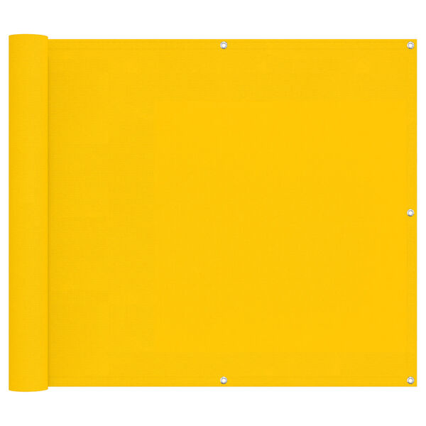 vidaXL Schermo da balcone Giallo 90 x 200 cm