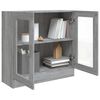 vidaXL Mobile Vetrina Grigio Sonoma 82,5x30,5x80 cm Legno Multistrato