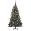 vidaXL Albero di Natale artificiale con 150 LED Verde 150 cm