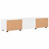 vidaXL Armadio in Legno con cassetto Bianco Lucido 150 x 39 x 30 cm