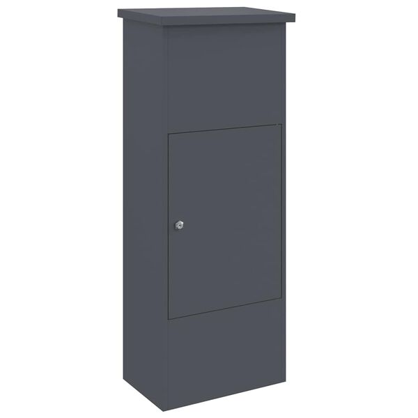 vidaXL Cassetta per pacchi Antracite 44,5 x 29 x 110,5 cm Acciaio