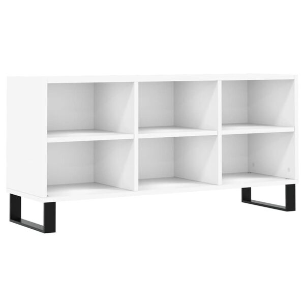 vidaXL Mobile Porta TV Bianco 103,5x30x50 cm in Legno Multistrato