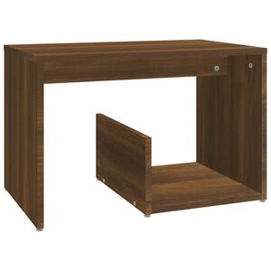 vidaXL Tavolino Rovere Marrone 59x36x38 cm in Legno Multistrato