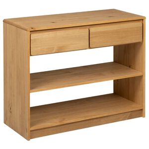vidaXL Tavolo Consolle SAUDA Rovere 89,5x36,5x73cm Legno Massello Pino