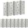 vidaXL Cerniera 16 pz 125 x 75 x 13 mm Argento Acciaio