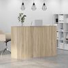 vidaXL Banco Reception Rovere Sonoma 155x50x103,5 cm Legno Multistrato