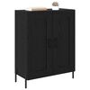 vidaXL Credenza Rovere Nero 69,5 x 34 x 90 cm