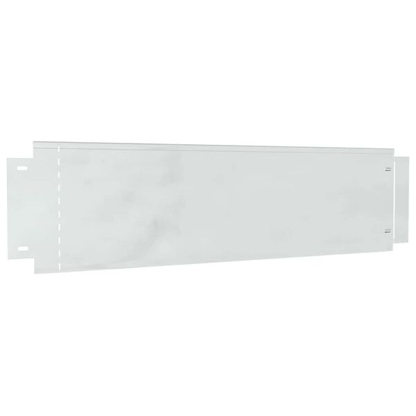 vidaXL Bordure per prato 5 pcs Argento 100 x 25 x 0,07 cm