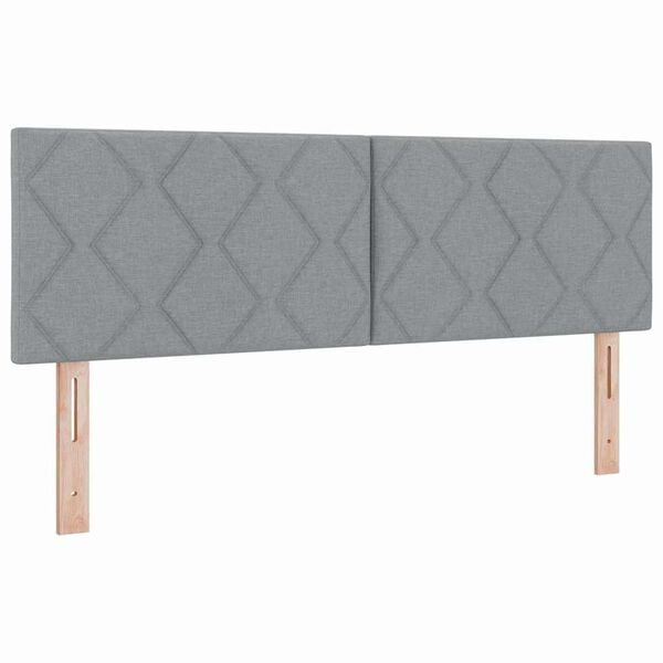vidaXL <strong>Letto a Molle< / strong> Grigio chiaro 140 x 200 cm