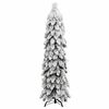 vidaXL Albero di Natale Artificiale con 60 LED e Neve Floccata 120 cm