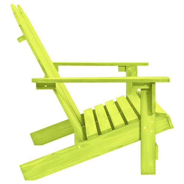vidaXL Sedia da Giardino Adirondack a 2 Posti in Legno di Abete Verde