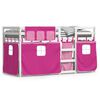 vidaXL Letto a Castello senza Materasso Rosa 75x190 cm Legno di Pino