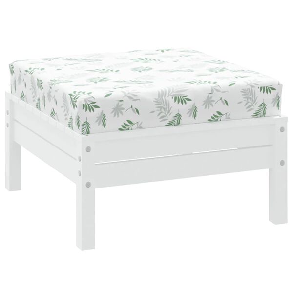 vidaXL Cuscino Pallet Motivo a Foglie 60x60x8 cm in Tessuto Oxford