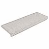vidaXL Tappeti Adesivi Scale Aspetto Sisal 30 pz 65x21x4 cm Platino