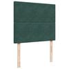 vidaXL Giroletto a Molle con Materasso Verde Scuro 120x200 cm Velluto