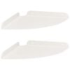vidaXL Mensola Galleggiante per Angolo 2 pz Bianco 24 x 24 x 2 cm