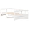 vidaXL Dormeuse senza Materasso Bianca 90x200 cm Legno Massello Pino