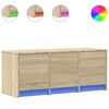 vidaXL Mobile Porta TV con LED Rovere Sonoma 97x34x40 cm in Truciolato
