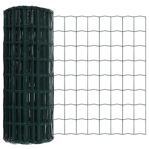 vidaXL Recinzione Euro Verde 0,6 x 50 m Ferro rivestito in PVC