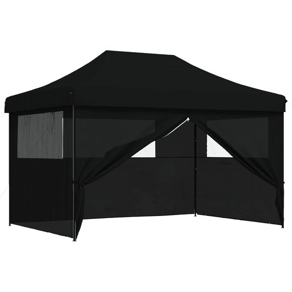 vidaXL Tenda Party Nero 279 x 410 x 315 cm Tessuto Oxford