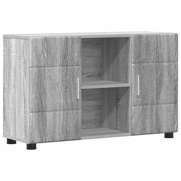 vidaXL Credenza Grigio Sonoma 88,5 x 30,5 x 55,5 cm Legno multistrato