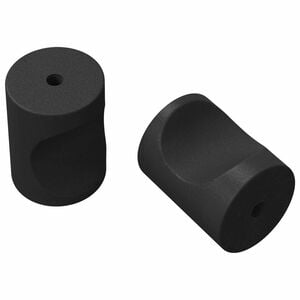 vidaXL Maniglie per Armadi 2 pz Nero M4 x 12 mm Ferro