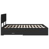 vidaXL Struttura del letto Nero 160 x 200 cm Legno multistrato