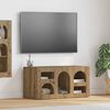 vidaXL Mobile TV Rovere artigianale 80 x 35 x 40 cm Legno multistrato