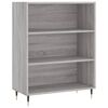 vidaXL Credenza Grigio Sonoma 69,5x32,5x180 cm Legno Multistrato
