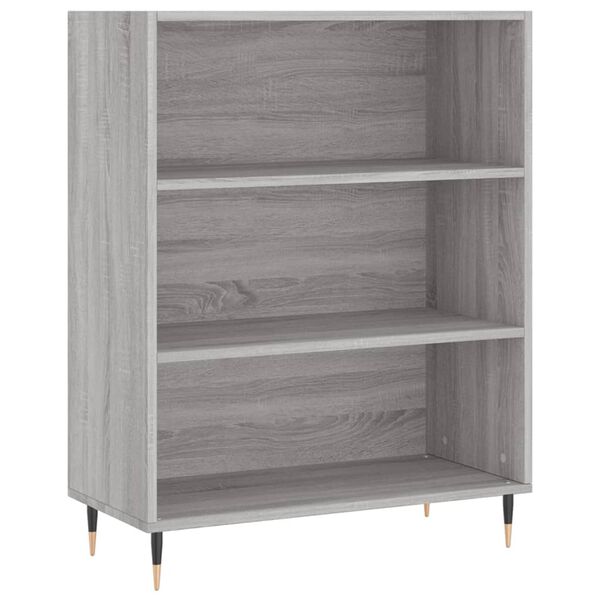 vidaXL Credenza Grigio Sonoma 69,5x32,5x180 cm Legno Multistrato