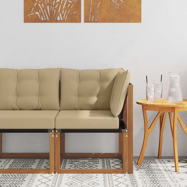 vidaXL Divano Angolare da Esterno