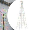 vidaXL Albero di Natale a LED con Punte 220 LED Colorato 180 cm