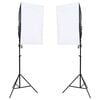vidaXL Kit per Studio Fotografico con Set di Luci e Fondale