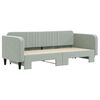 vidaXL Divano Letto con Letto Estraibile Grigio Chiaro 90x200 Velluto
