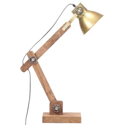 vidaXL Lampada da Scrivania Industriale Ottone Rotonda 58x18x90 cm E27