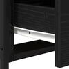 vidaXL Armadio da Notte con cassetto Rovere Nero 34 x 35,5 x 50 cm