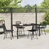 vidaXL Set da Pranzo per Giardino 5 pcs Nero
