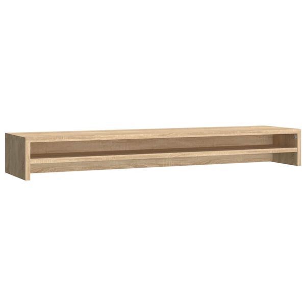 vidaXL Supporto Monitor Rovere Sonoma 100x24x13 cm Legno Multistrato