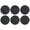 vidaXL Pietra da Passo 6 pcs Nero &Oslash; 45 x 1,8 cm Gomma